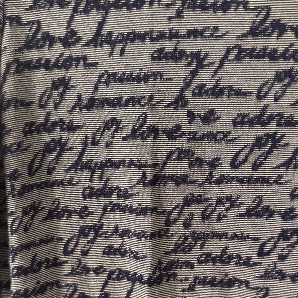 Chico's Navy and White Patterned Top - Picture 4 of 5